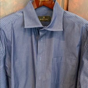 Bugatchi pinstripe button down, L